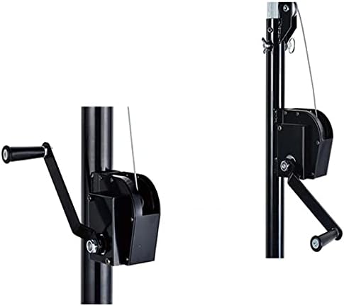 INTSUPERMAI Lighting Crank Stand DJ Stage Lighting Stand with T-Bar Manual Height Adjuster Max Height 13.1ft / 4m for Lighting Audio Stage Mounting
