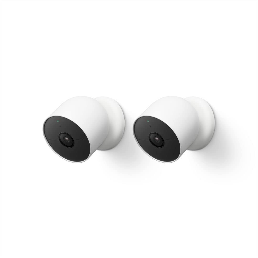 Google Nest Cam with Floodlight - Outdoor Camera - Floodlight Security Camera, White, 1 Count (Pack of 1)