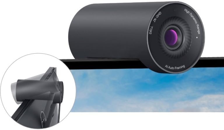 Dell WB5023 Webcam - 4 Megapixel - 60 fps - Black - USB 2.0 Type A - 1 Pack(s)