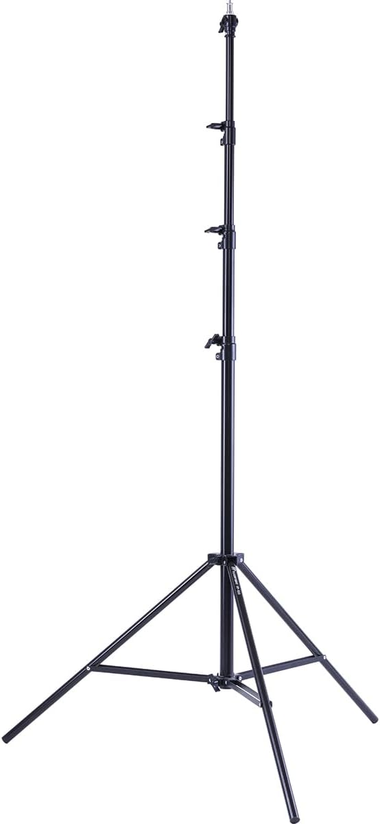 Flashpoint 13' Pro Air-Cushioned Heavy-Duty Light Stand V2, Black, 2-Pack