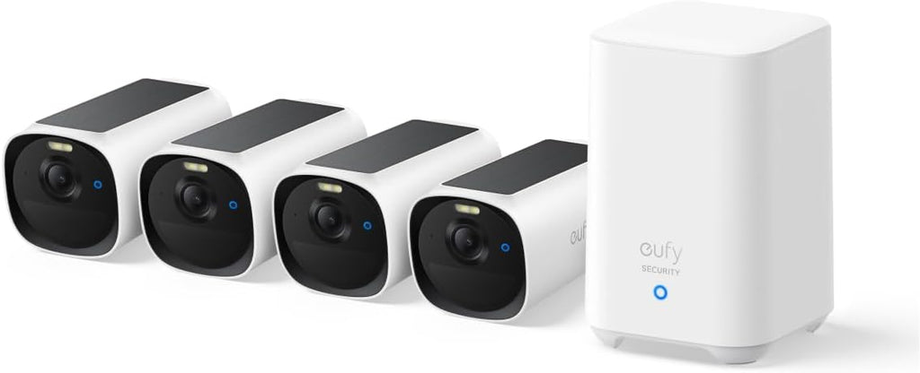 eufy Security eufyCam E40 4-Cam Kit, 2K MaxColor Night Visionï¼Built-in 16GB