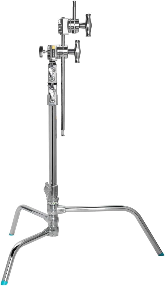 Flashpoint 20" Quick Release Turtle Base C-Stand Kit with 2.5" Grip Head 20" Grip Arm (Chrome)