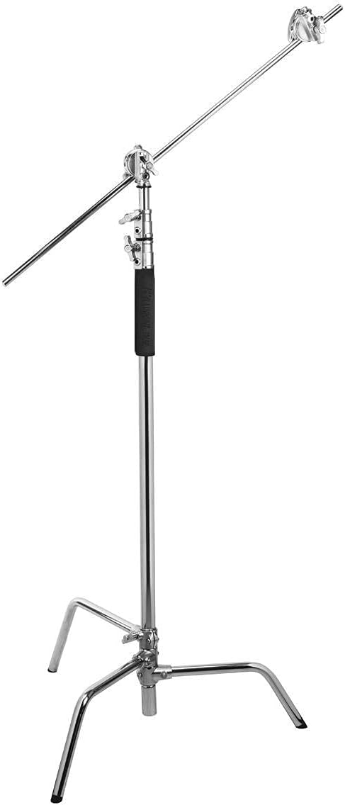Flashpoint C-Stand Traveler Kit, Includes 3 10' C (Century) Light Stands Turtle Base Kits and Slinger L6 BigBag C-Stand Rolling Kit