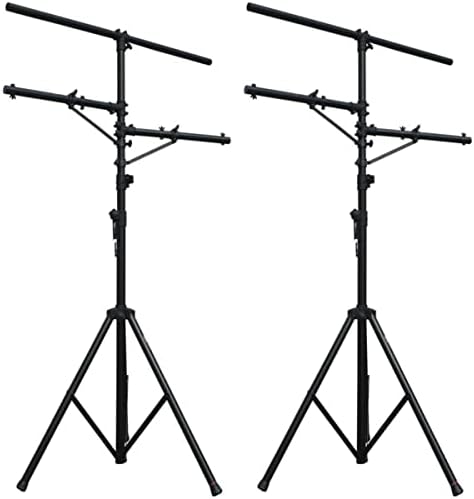 2 Pro Audio DJ Multi Arm 8 Bolt Lighting 12 Foot Tripod Light Stand Package