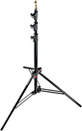 Manfrotto 1004BAC 144-Inch Air Cushioned Aluminum Master Light Stand with 4 Sections and 3 Risers, 3-Pack (Black)