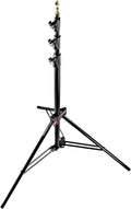 Manfrotto 1004BAC 144" Air Cushioned Aluminum Master Light Stand with 4 Sections & 3 Risers, Black