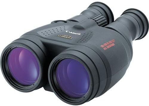 Canon 18x50 Image Stabilization All-Weather Binoculars - Bundle with Tulip Lens Hoods, Tripod + More