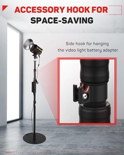 IFOOTAGE A400 Round Base Monopod 3 Packs, 79" Studio Light Stand Flat Base Monopod for Camera, Light, Webcam, Live Streaming, Vlogging, Payload 10KG/22LBS