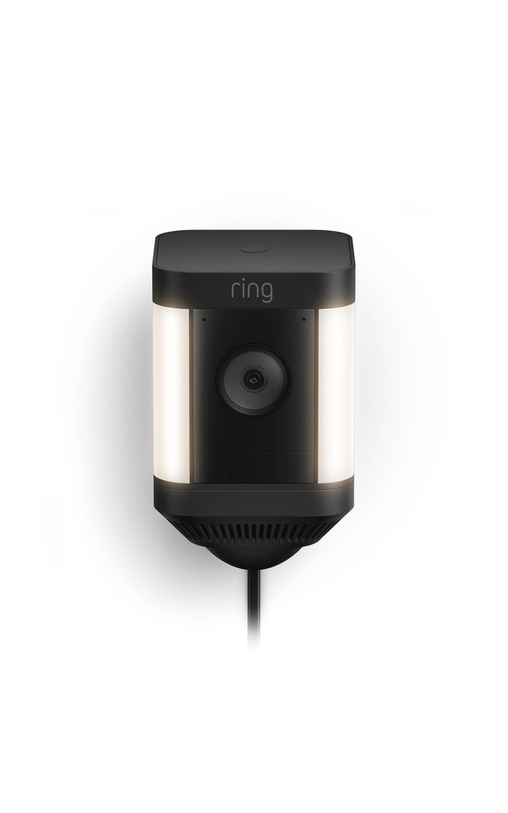 Ring Spotlight Cam Plus, Battery, Home or Business Security with HD video, Two-Way Talk, Color Night Vision, and Security Siren, Black