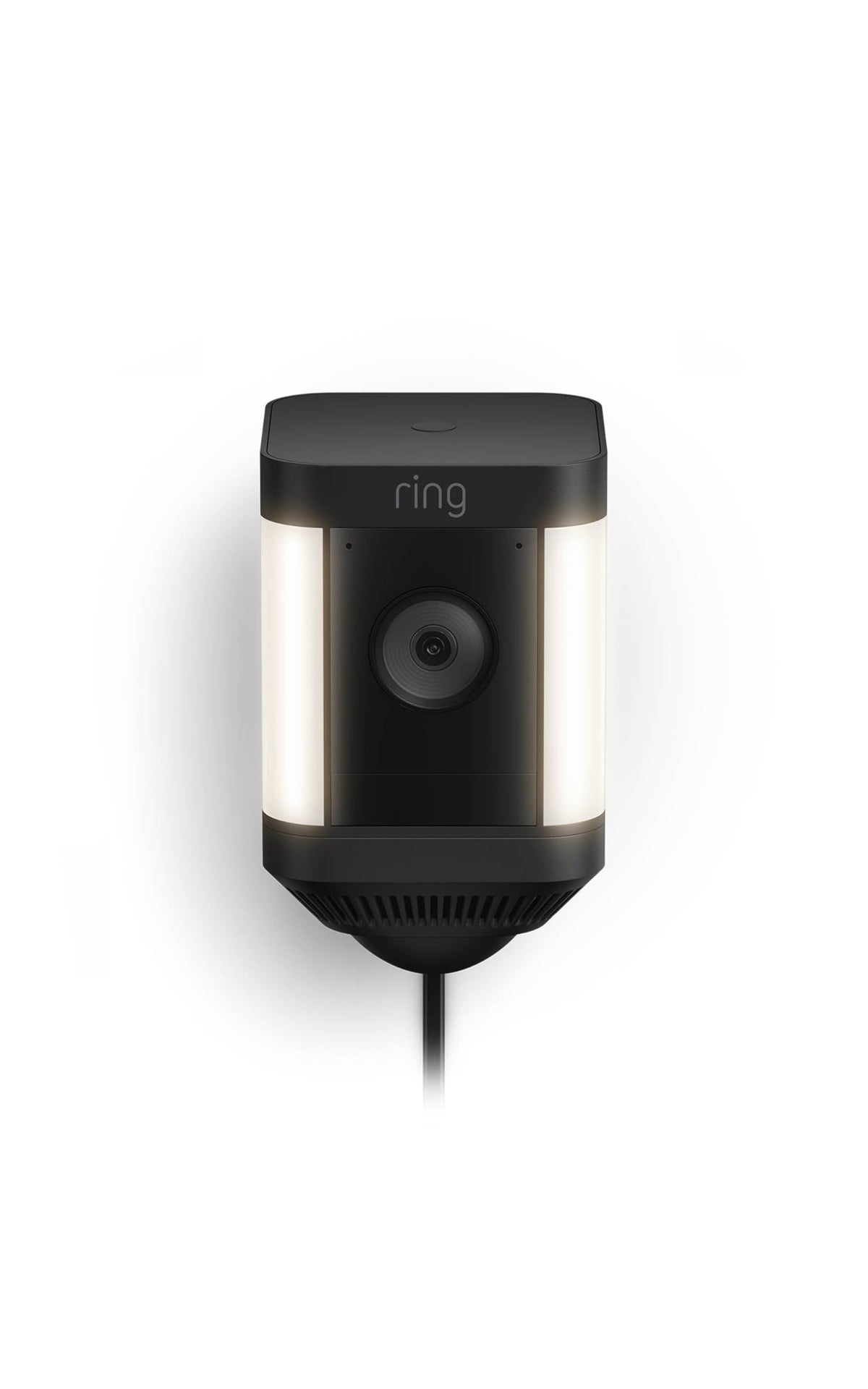 Ring Spotlight Cam Plus, Battery, Home or Business Security with HD video, Two-Way Talk, Color Night Vision, and Security Siren, Black