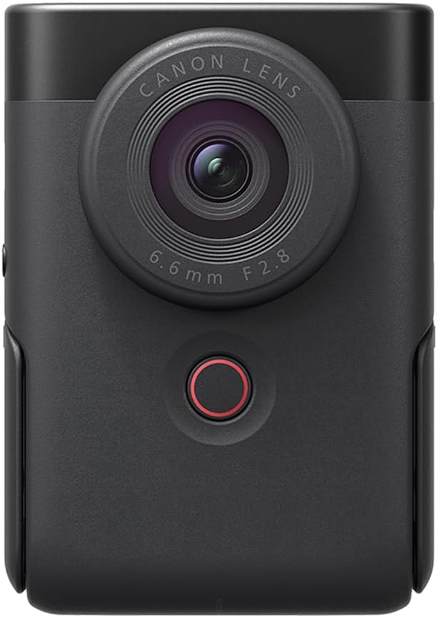 Canon PowerShot V10 Compact Vlogging Camera, 1" CMOS Sensor, 4K Video Streaming, Builtâin WideâAngle Zoom Lens, FlipâLCD & Stereo Mic, Image Stabilization, Creator Studio in Your Pocket, Black
