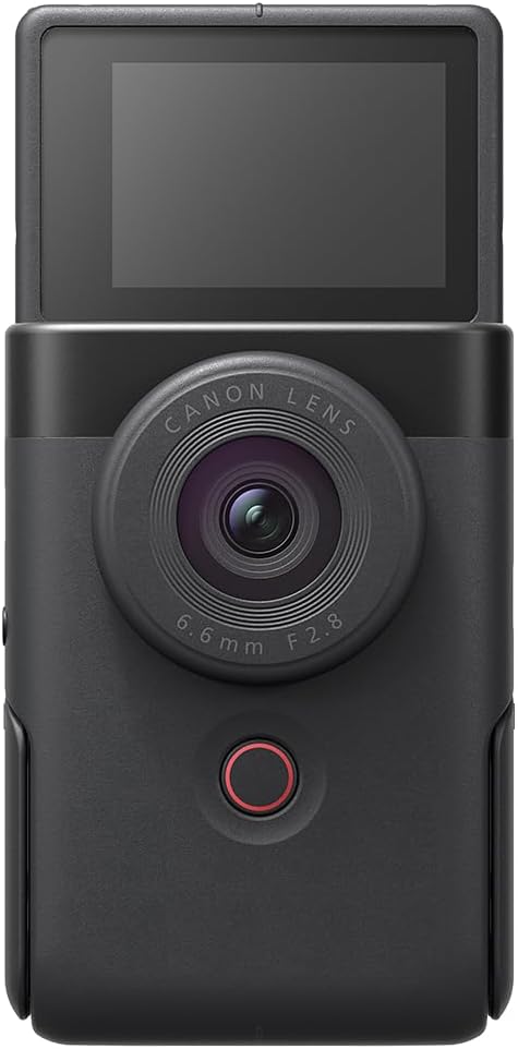 Canon PowerShot V10 Compact Vlogging Camera, 1" CMOS Sensor, 4K Video Streaming, Builtâin WideâAngle Zoom Lens, FlipâLCD & Stereo Mic, Image Stabilization, Creator Studio in Your Pocket, Black