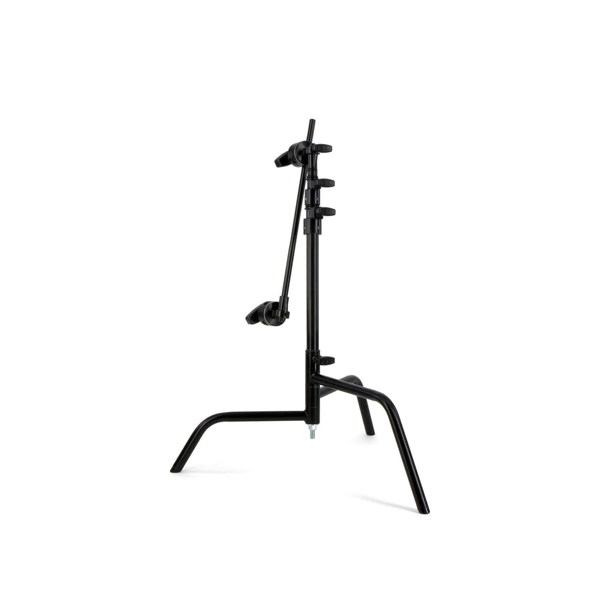 Matthews 20â C+ Stand with Turtle Base, Grip Head & Arm â Professional Studio Grade Heavy-Duty Steel Light Stand with Detachable Base, 22 lb Load Capacity, Orange Feet, 57.5â Max Height (Chrome)