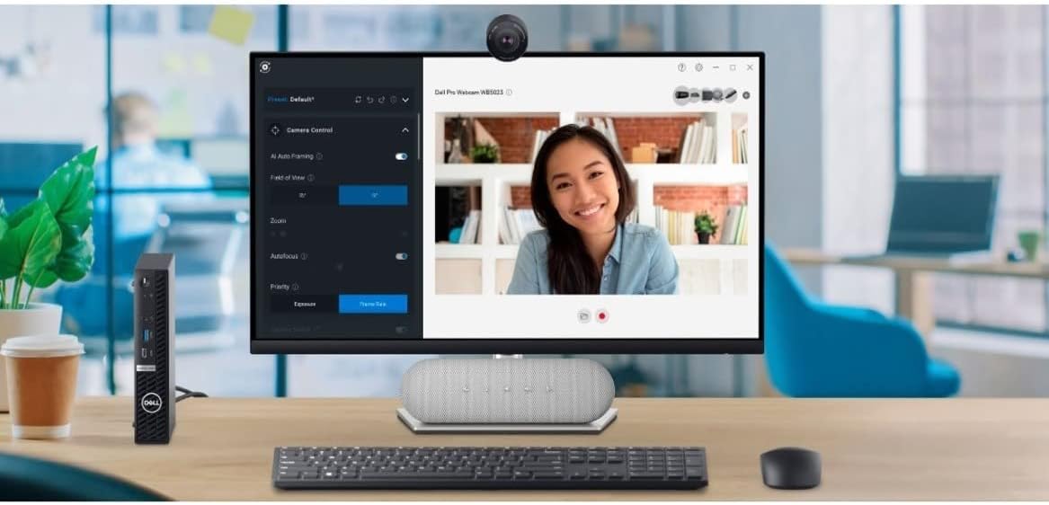 Dell WB5023 Webcam - 4 Megapixel - 60 fps - Black - USB 2.0 Type A - 1 Pack(s)