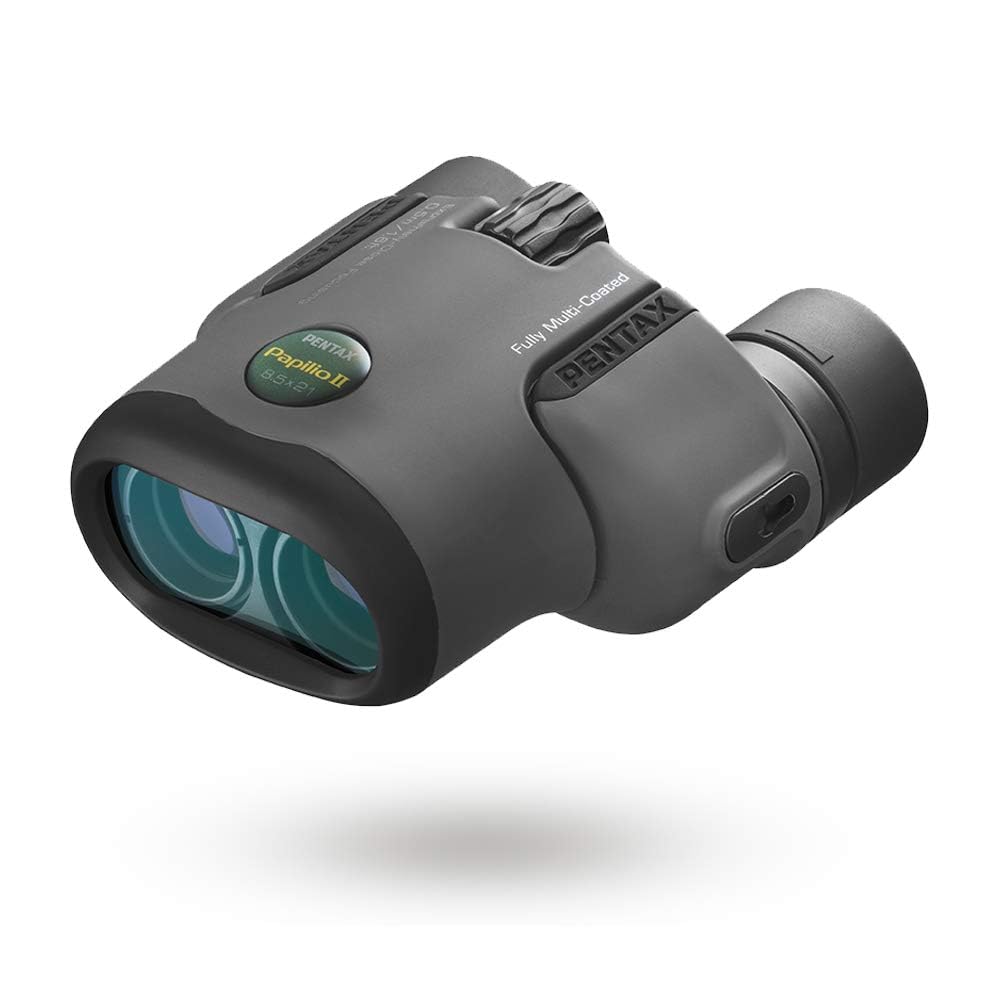 Pentax Papilio II 6.5x21 Binoculars (Gray) Suitable for Watching Objects Both Close-up and far Away