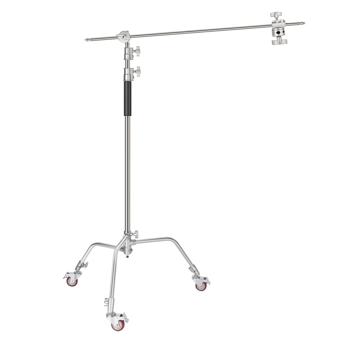Neewer 10 Feet/3 Meters Adjustable C-Stand Light Stand with 4 Feet/1.2 Meters Extension Boom Arm, 2 Pieces Grip Head and Carry Bag for Photography Studio Video Reflector, Umbrella, Monolight, etc