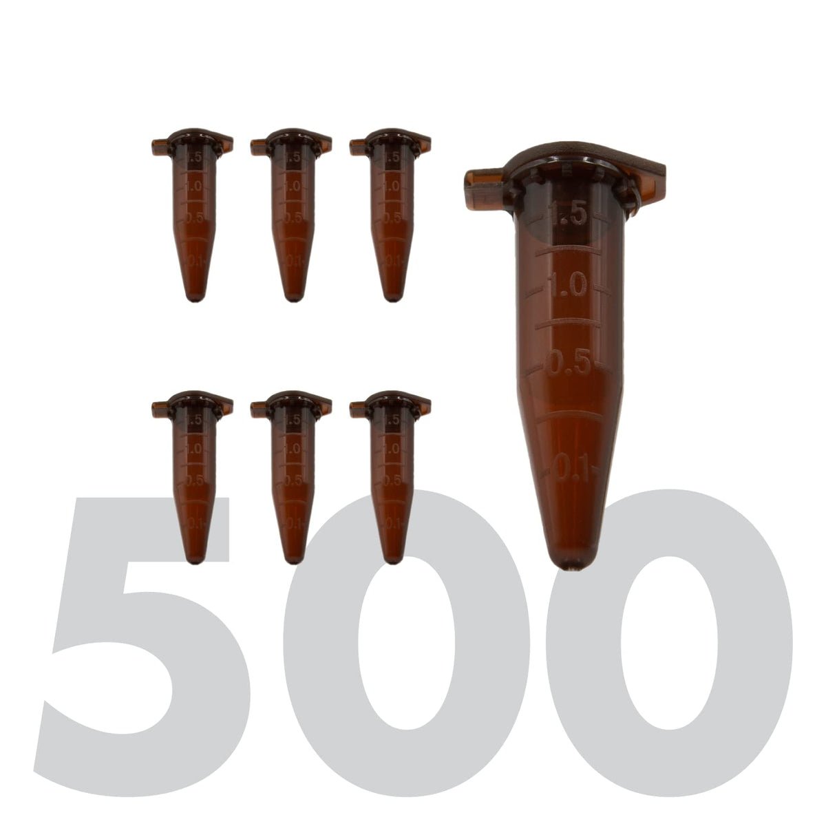 Kashi Scientific 50mL Self Standing Centrifuge Tubes with Screw Cap Lid, Lab Grade Polypropylene Plastic, Skirted, Printed Graduation, Write-on Spot [50mL Self-Standing, 500]