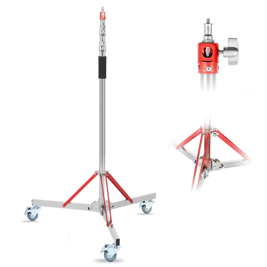 C Stand with Boom Arm, 10ft/300cm Heavy Duty Photography Light Stand