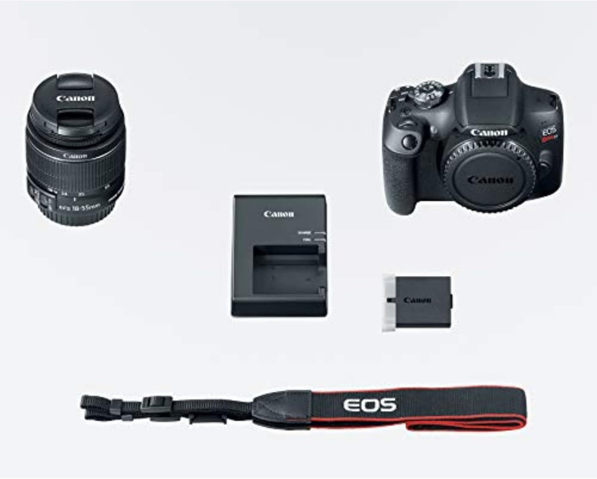 Canon EOS Rebel T7 DSLR Camera with 18-55mm Lens (Black) (Renewed)