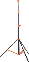 Yoidesu 3 Section Air Cushioned Light Stand, Heavy Duty Stainless Steel Photography Stand with 1/4 3/8 Inch Screw Mounts for Studio Video Recording Camera LED Light (Orange)