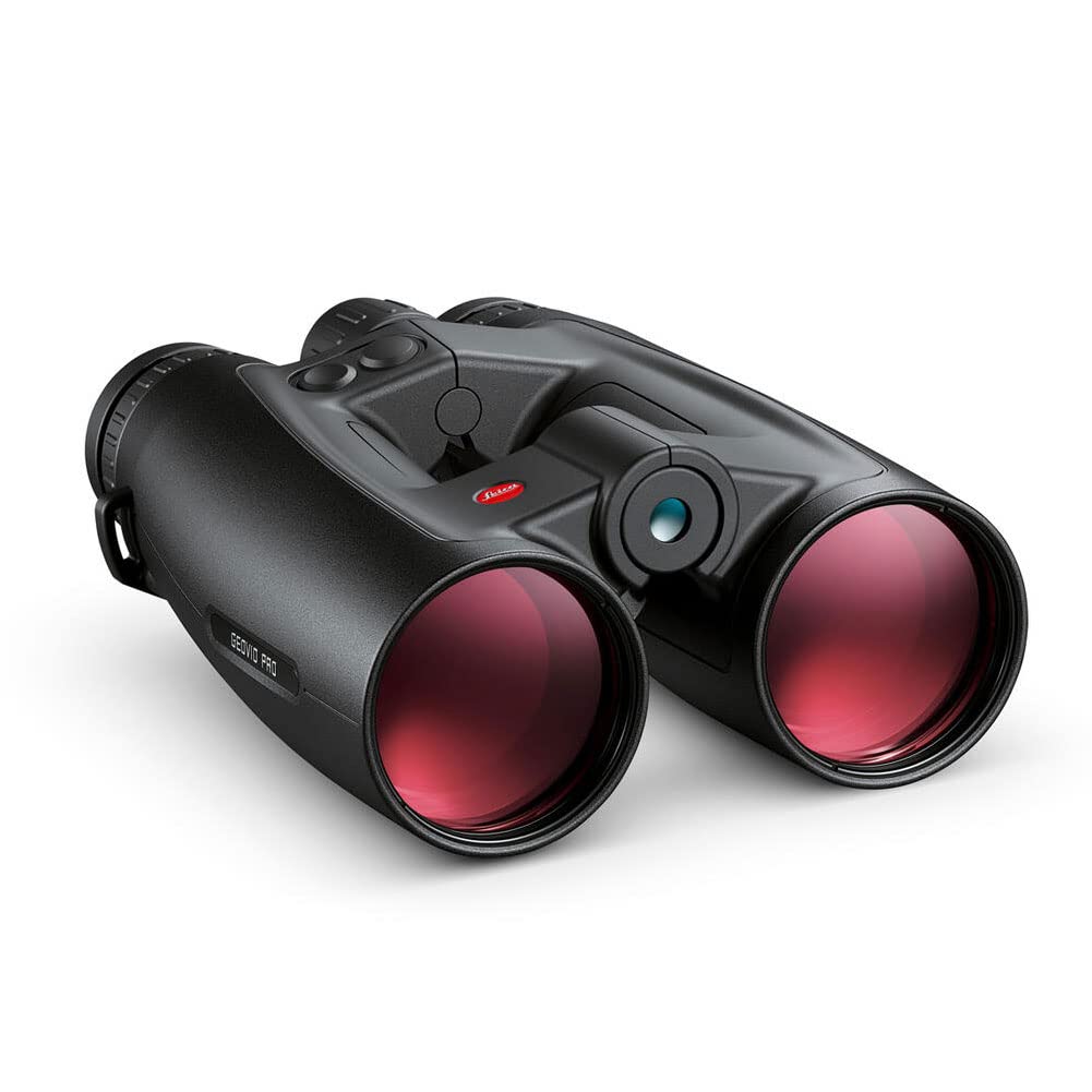 LEICA Geovid Pro Rugged Compact Ergonomic Lightweight Weather-Proof Hunting Rangefinder Binoculars with Built-in Compass, 8 x 42