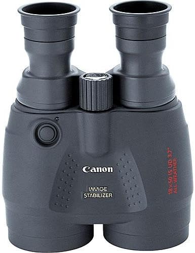 Canon 18x50 Image Stabilization All-Weather Binoculars - Bundle with Tulip Lens Hoods, Tripod + More