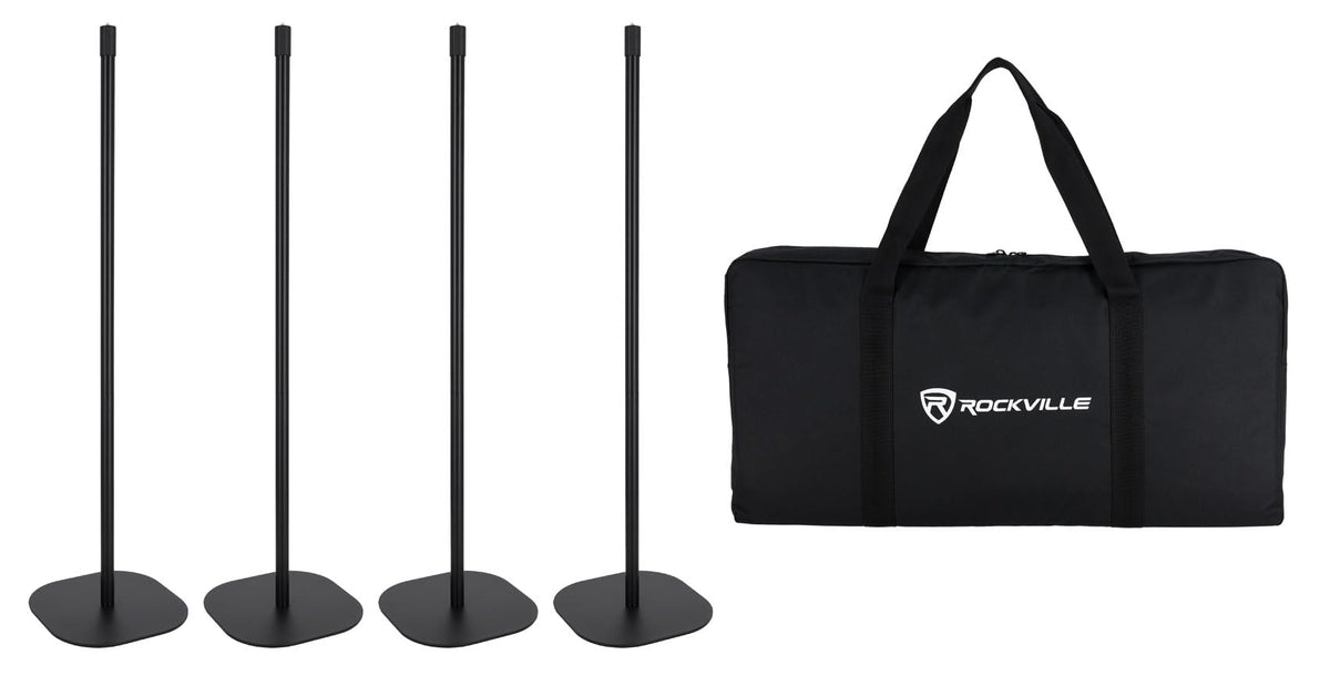 Rockville Saber Stand X4 White 4 Pack Stands for Rock Saber Lights