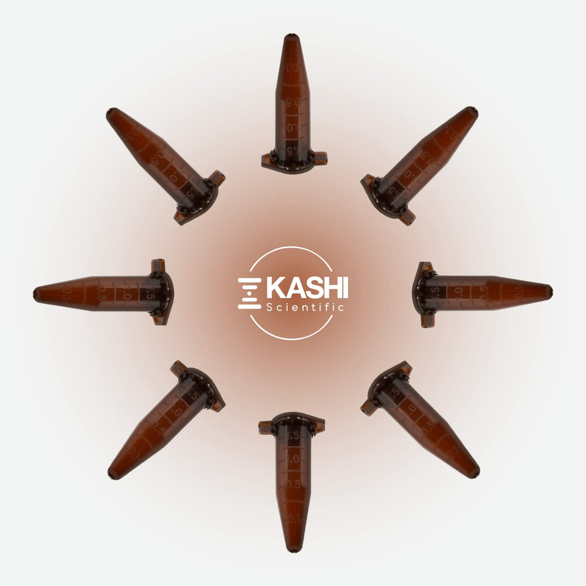 Kashi Scientific 50mL Self Standing Centrifuge Tubes with Screw Cap Lid, Lab Grade Polypropylene Plastic, Skirted, Printed Graduation, Write-on Spot [50mL Self-Standing, 500]
