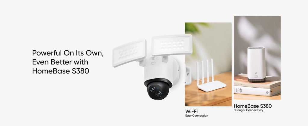 eufy Security Floodlight Camera E340, Dual-Lens, 360Â° Coverage, 8X Zoom