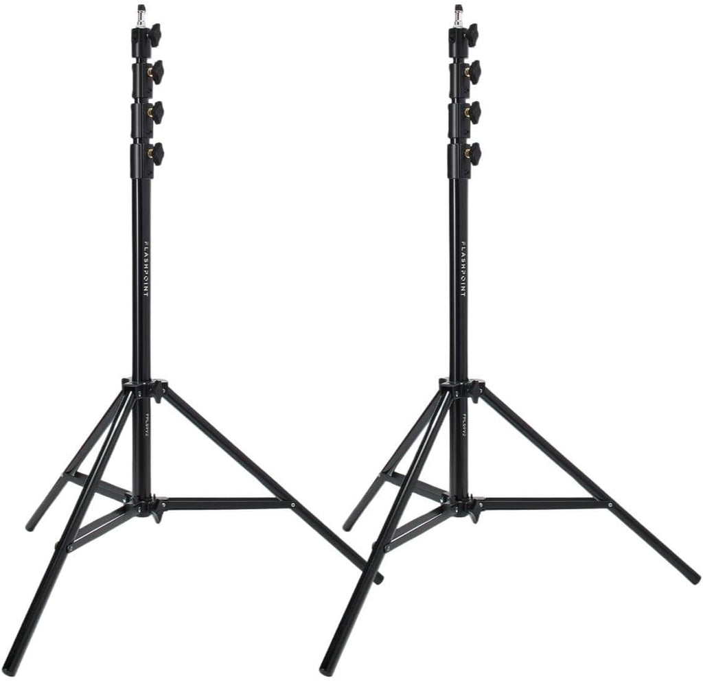 Flashpoint 2X Pro Air-Cushioned Heavy-Duty Light Stand (Black, 9.5')