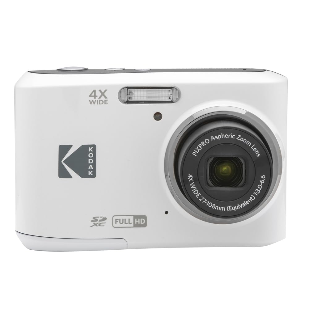 KODAK PIXPRO FZ45 16MP Compact Digital Camera, 4X Optical Zoom, AA, Black