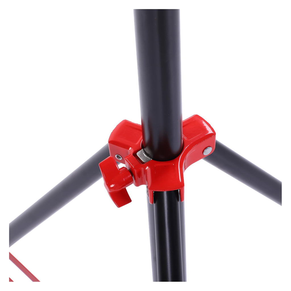 Yoidesu 3 Section Air Cushioned Light Stand, Heavy Duty Stainless Steel Photography Stand with 1/4 3/8 Inch Screw Mounts for Studio Video Recording Camera LED Light (Orange)