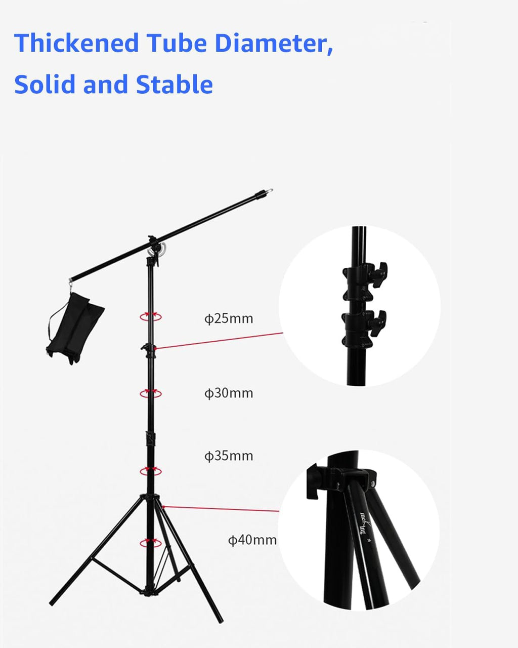 Amaran Aluminum Light Stand, 9.2ft/2.8m Adjustable Photography Stand