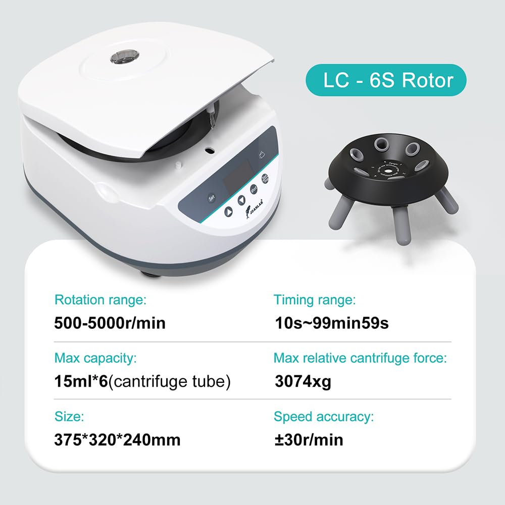 Benchtop Centrifuge, 8x2/5/10/15ml Tubes