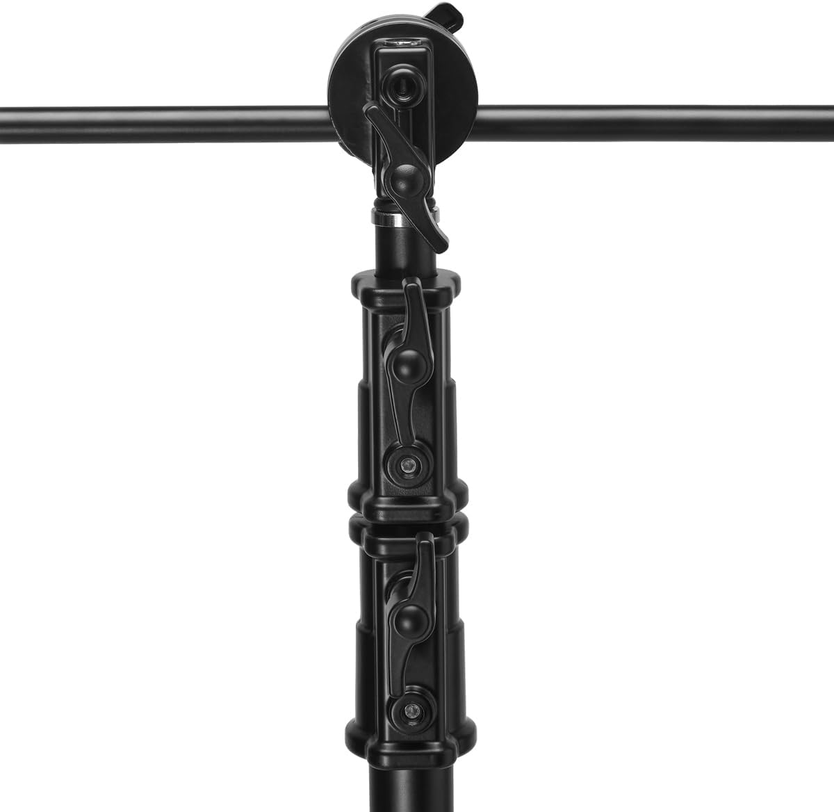 Flashpoint 10.5' C Light Stand on Turtle Base Kit with Two Tier Spring Loaded Riser Column, 40" Grip Arm, Two 3" Gobo Heads and Baby Pin, Black, this C Stand is Suitable for Cinema and Still Studios