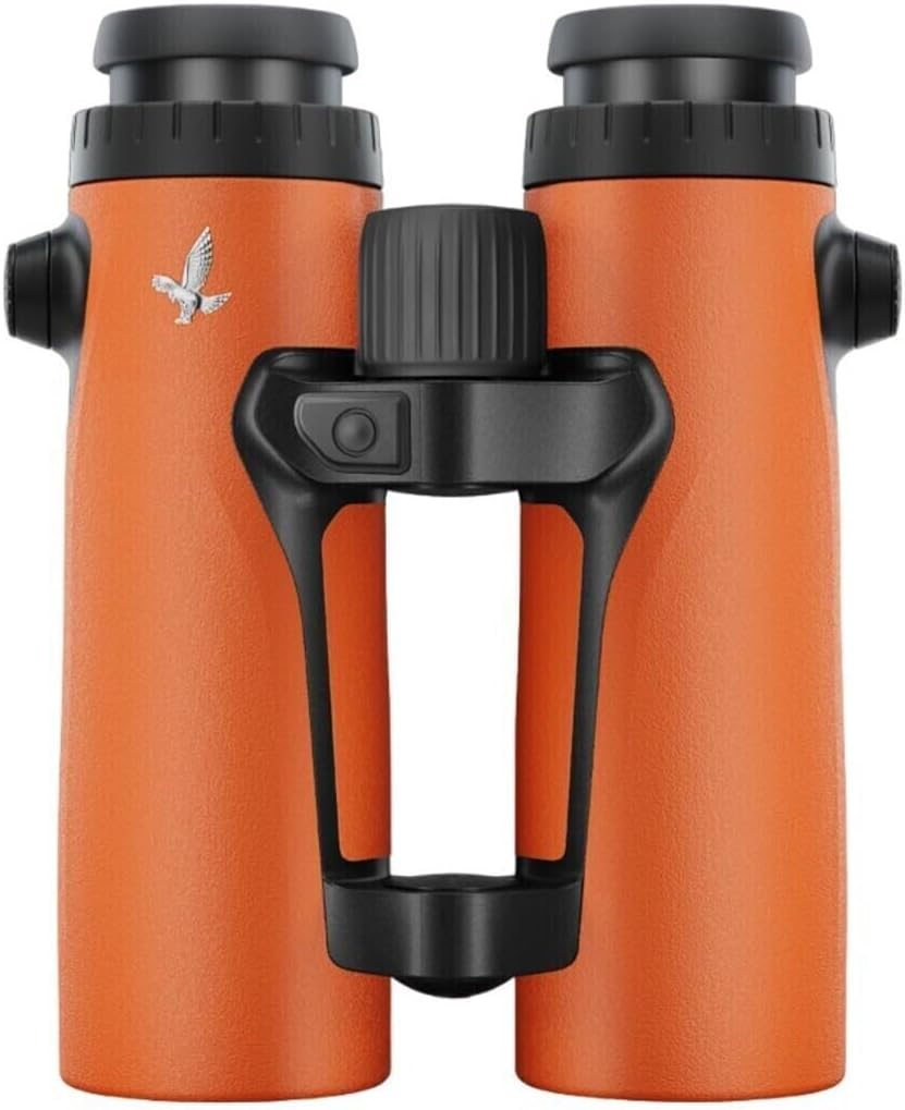 SWAROVSKI Optik EL Range with Tracking Assistant 10x42 Orange Binocular Bundle and Forehead Rest for EL Range Binoculars with Tracking Assistant (2 Items)