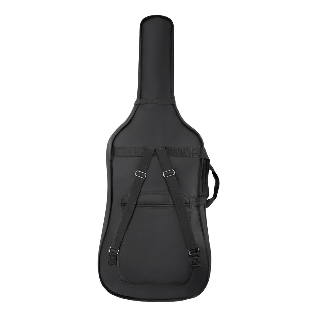 VEVOR 4/4 Full Size Cello Case, Lightweight Portable Travel Carrying Bag, with Dual Shoulder Straps, Anti-Scratch, Professional Cello-Shape, for Cello, Black