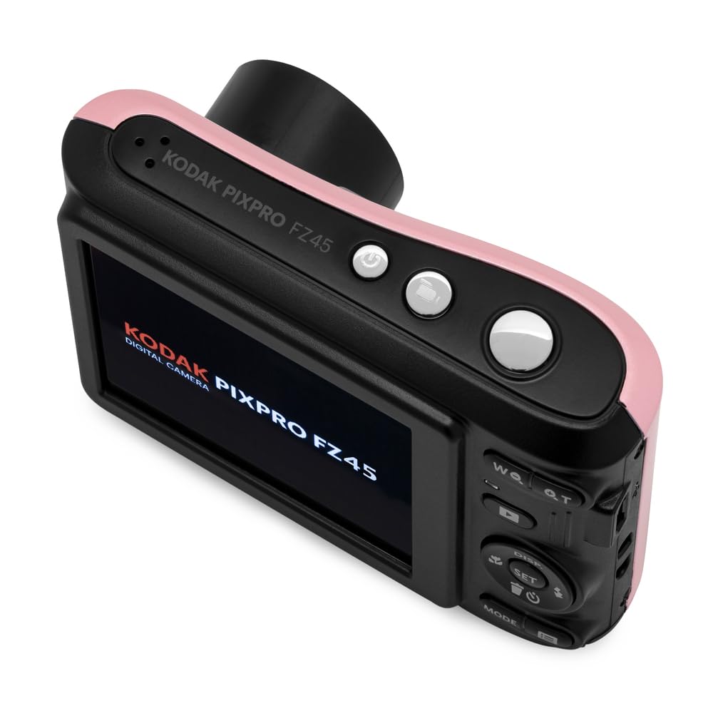 KODAK PIXPRO FZ45 16MP Compact Digital Camera, 4X Optical Zoom, AA, Black