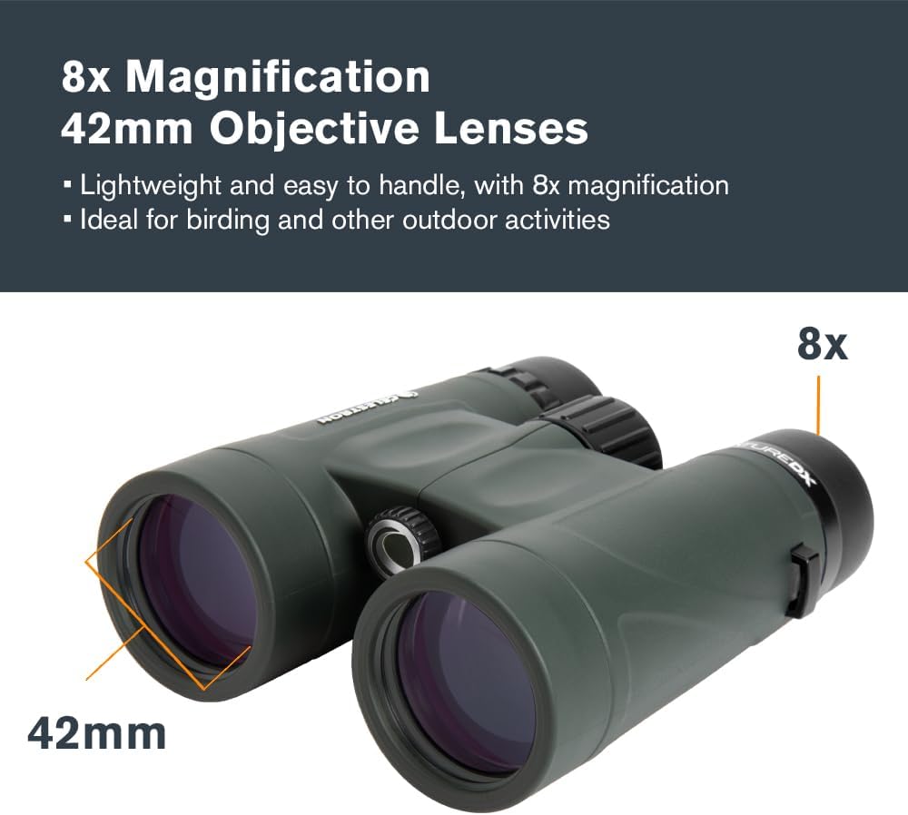 Celestron Nature DX 8x42 Waterproof Binoculars for Bird Watching & Outdoors