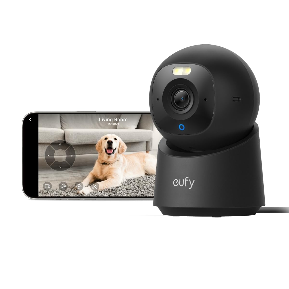 eufy Security 4K Indoor Camera E30, No Subscription, Pan and Tilt
