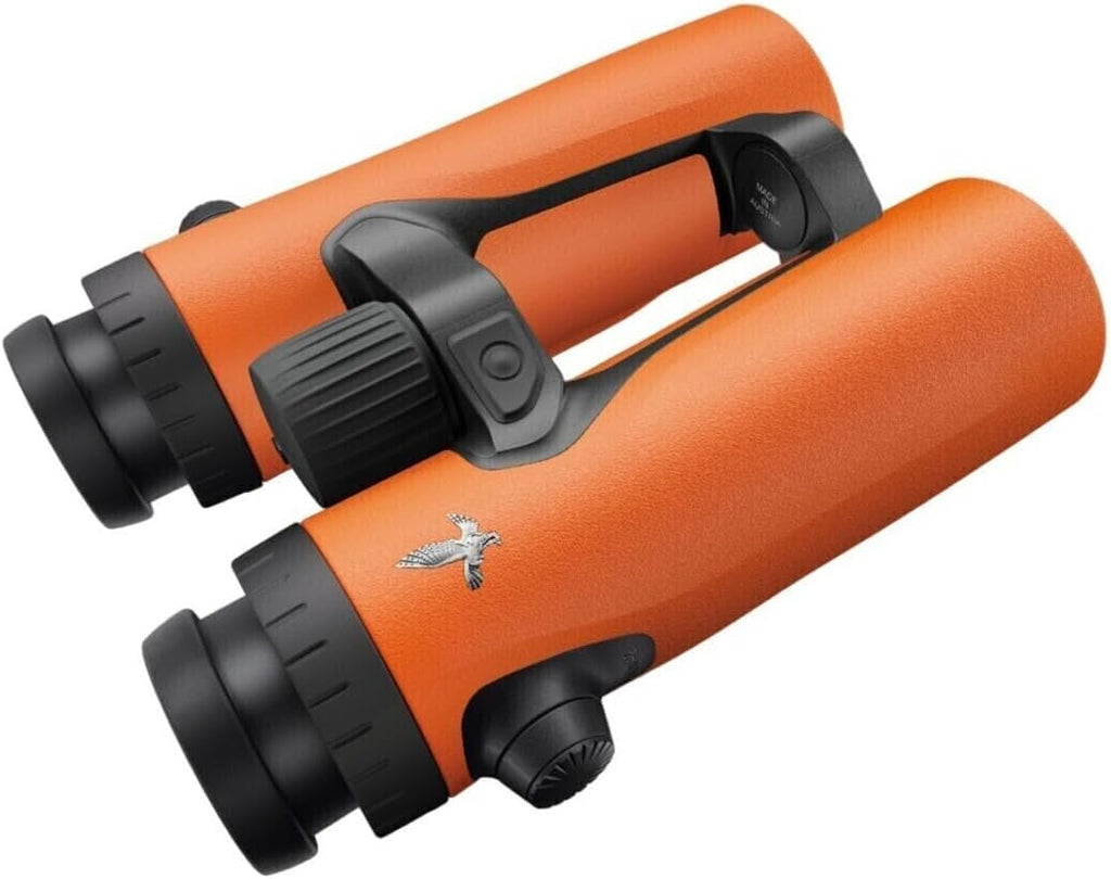 SWAROVSKI Optik EL Range with Tracking Assistant 10x42 Orange Binocular Bundle and Forehead Rest for EL Range Binoculars with Tracking Assistant (2 Items)