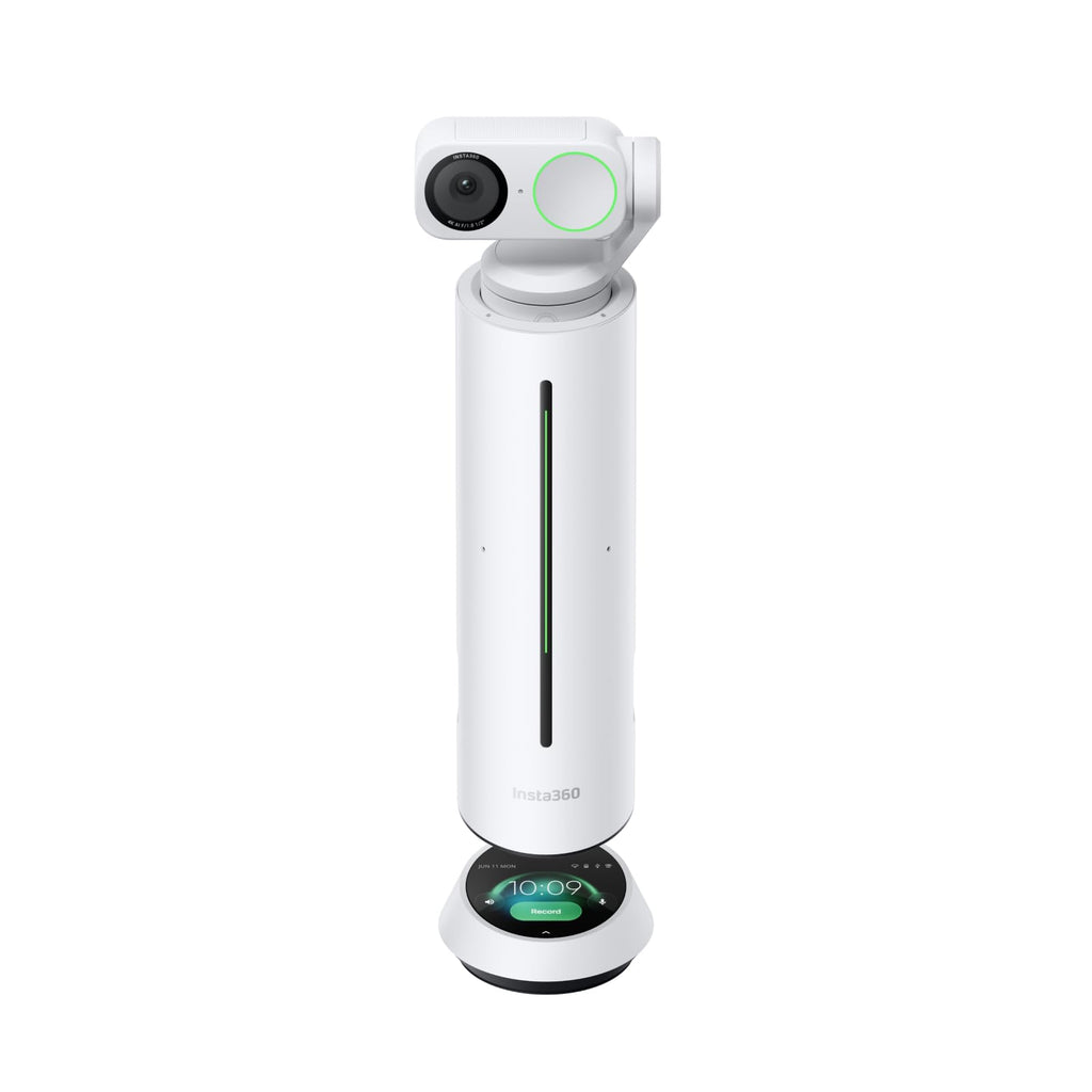 Insta360 Link 2 - PTZ 4K Webcam for PC/Mac, 1/2" Sensor, AI Tracking, HDR, AI Noise-Canceling Mic, Gesture Control for Streaming, Video Calls, Gaming, Works with Zoom, Teams, Twitch & More