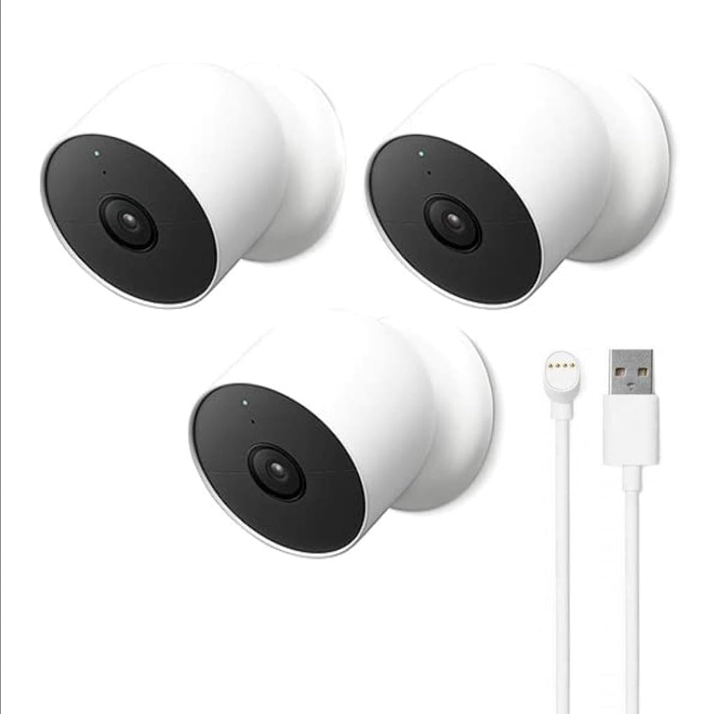 Google Nest Cam with Floodlight - Outdoor Camera - Floodlight Security Camera, White, 1 Count (Pack of 1)