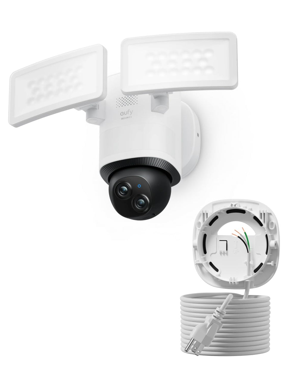 eufy Security Floodlight Camera E340, Dual-Lens, 360Â° Coverage, 8X Zoom