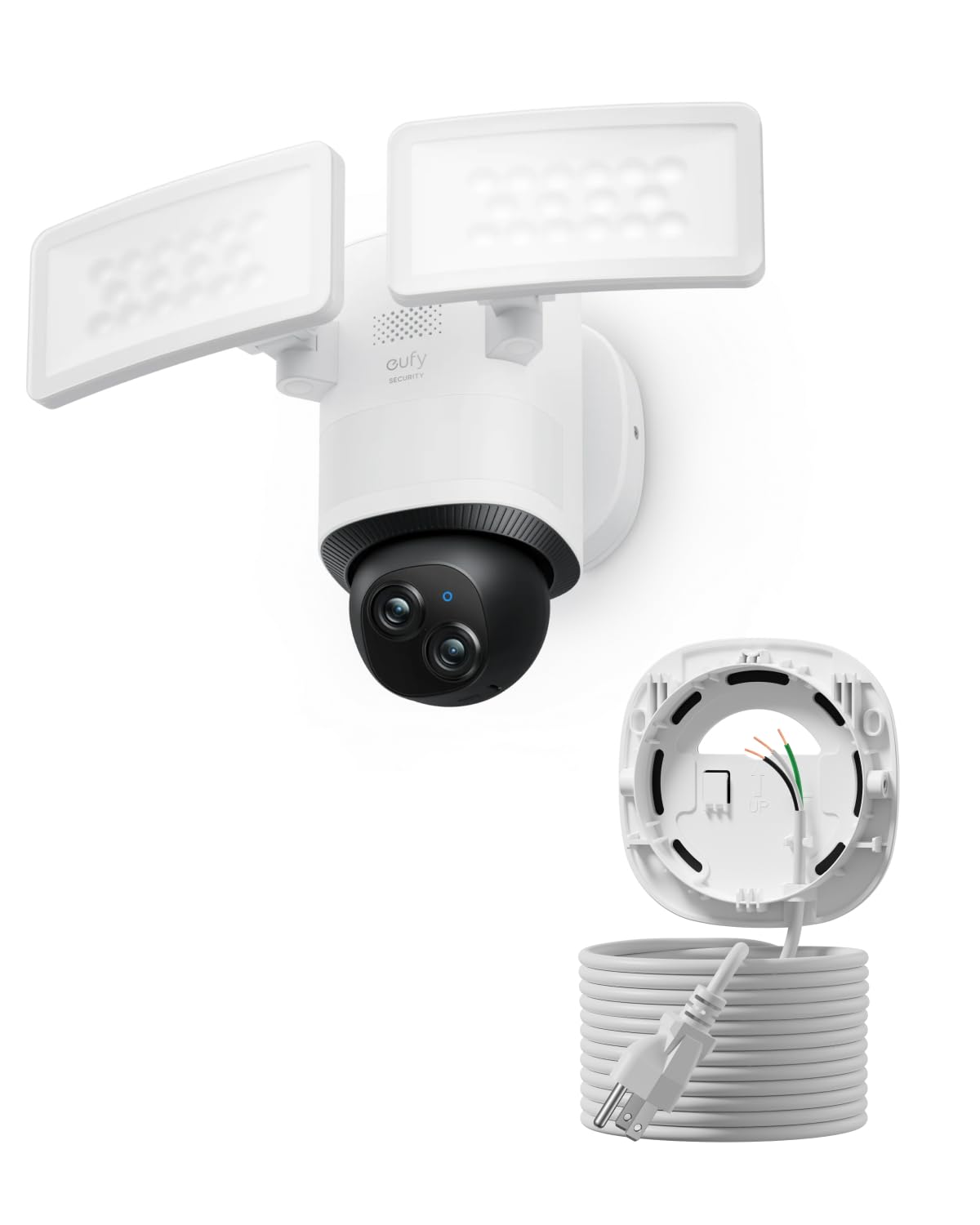 eufy Security Floodlight Camera E340, Dual-Lens, 360Â° Coverage, 8X Zoom