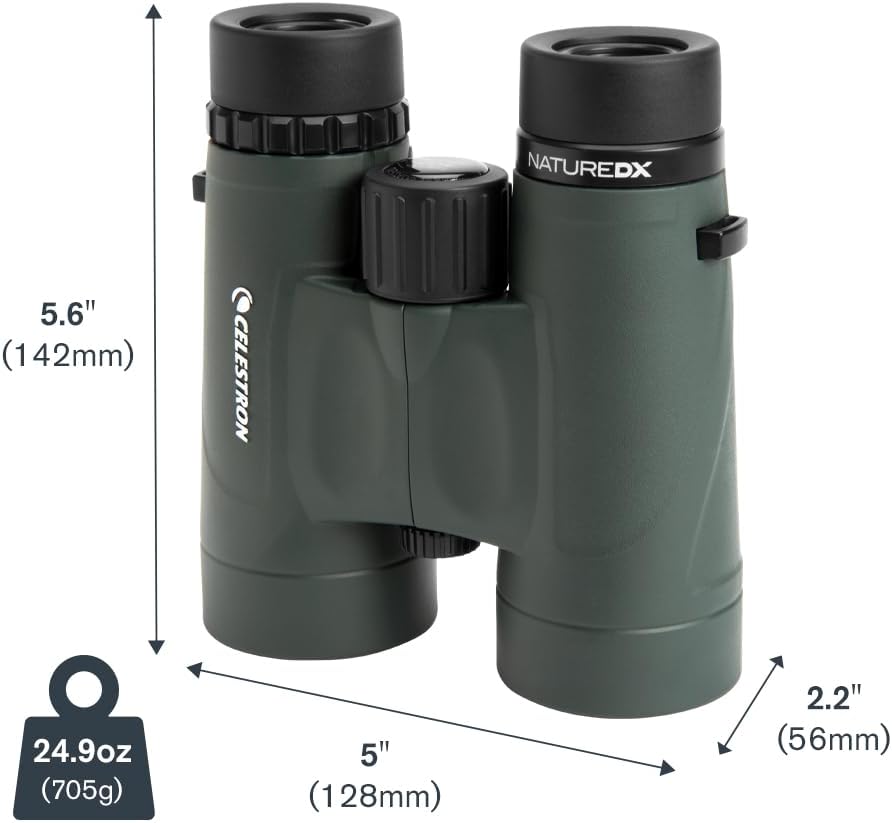 Celestron Nature DX 8x42 Waterproof Binoculars for Bird Watching & Outdoors