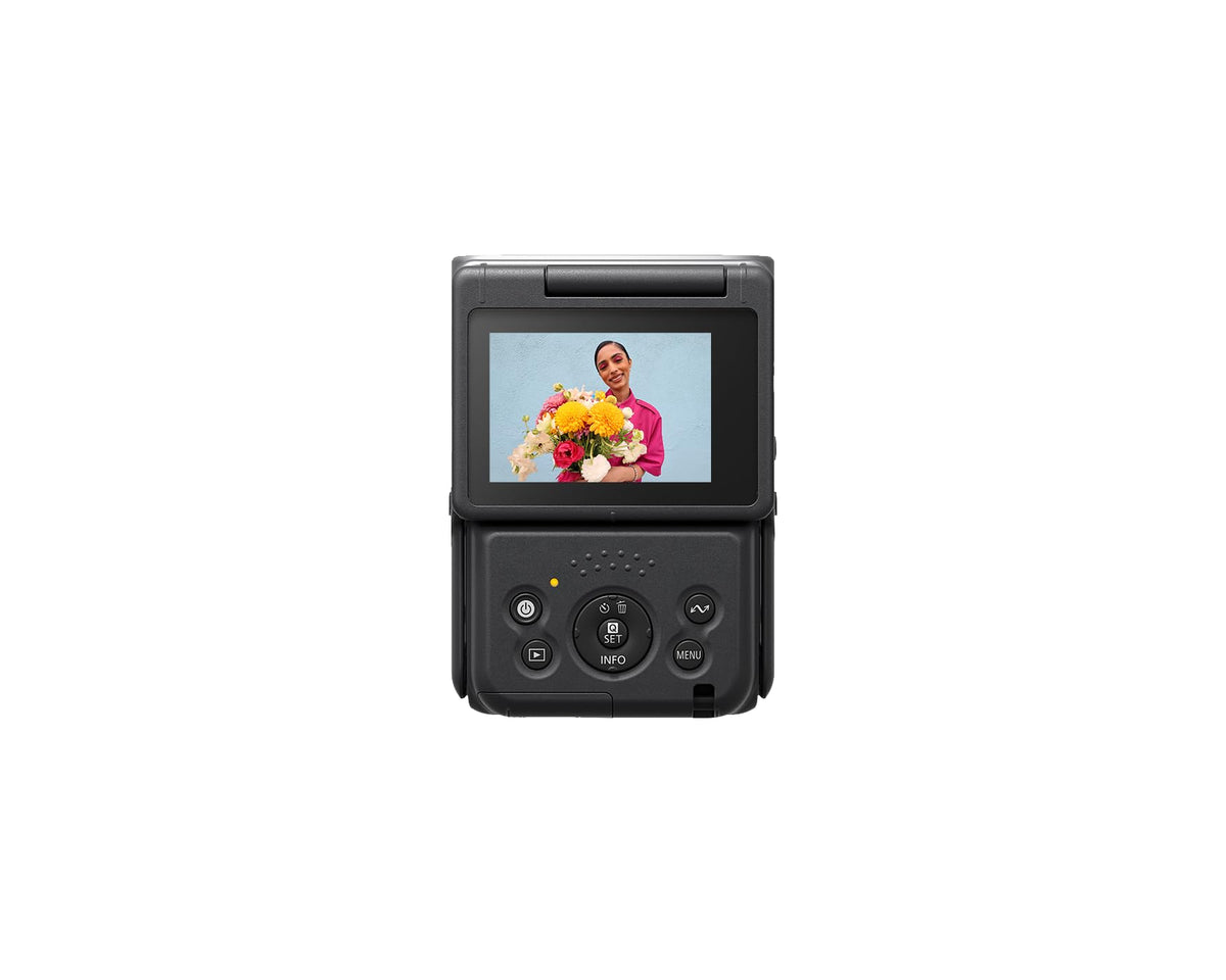 Canon PowerShot V10 Compact Vlogging Camera, 1" CMOS Sensor, 4K Video Streaming, Builtâin WideâAngle Zoom Lens, FlipâLCD & Stereo Mic, Image Stabilization, Creator Studio in Your Pocket, Black