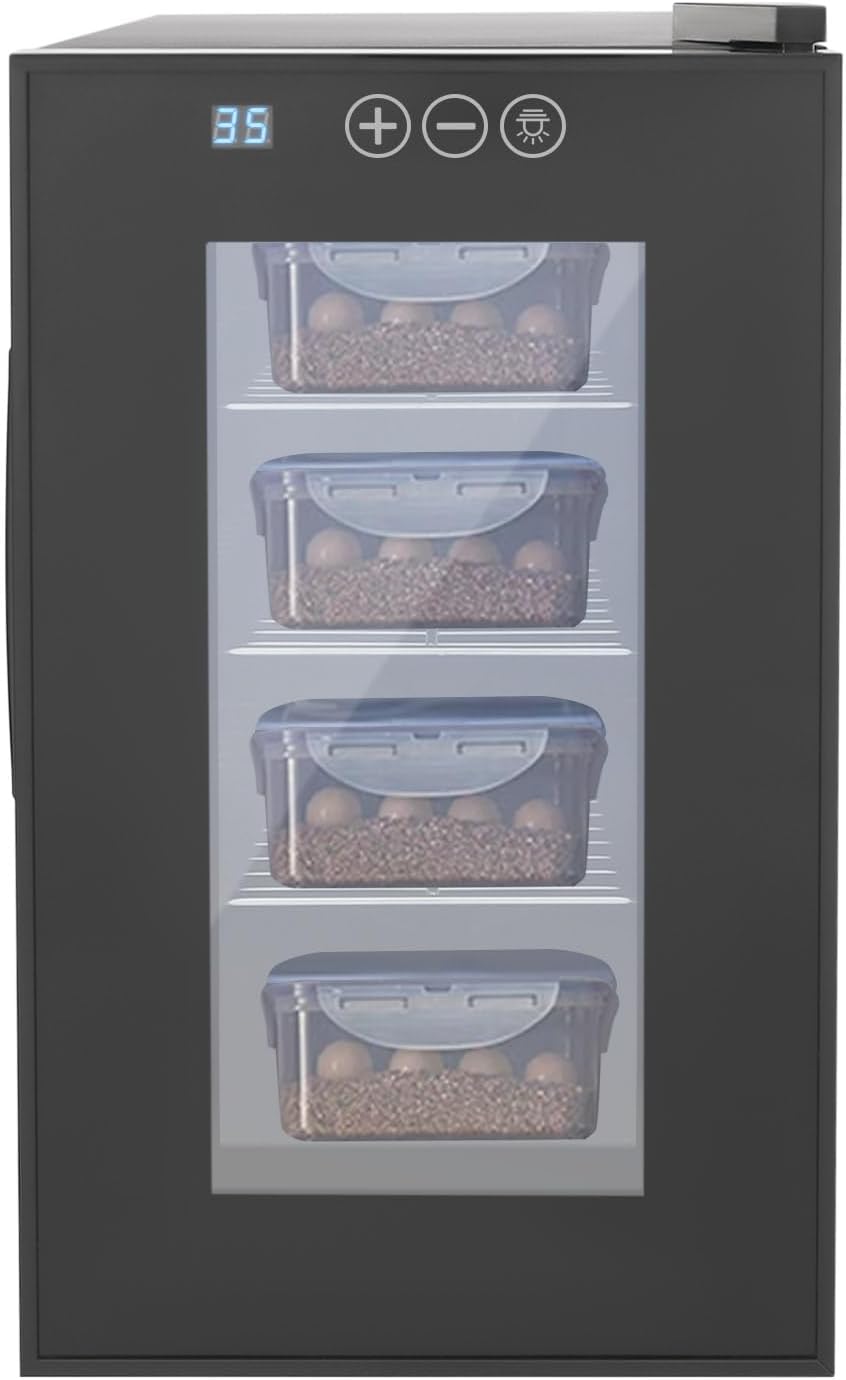 23L Reptile Egg Incubator, 55W 110Vortable Reptile Scientific Lab Incubator Digital Automatic Incubator Cooling and Heating Reptile Cabinet with Tempe Controlled 10-40Â°C for Turtle and Small Reptiles
