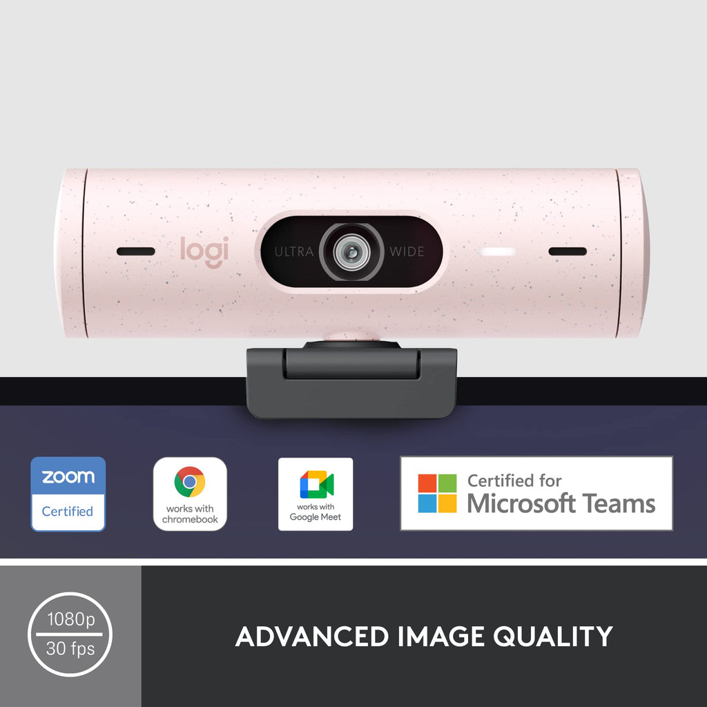 Logitech Brio 501 Full HD Webcam Auto Light Correction Show Mode - Black