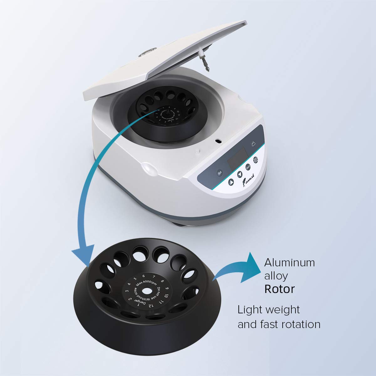 Benchtop Centrifuge, 8x2/5/10/15ml Tubes